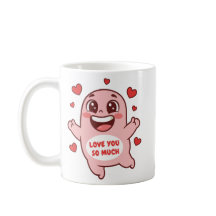 Mignon Monstre Rose T'aime Tellement Art