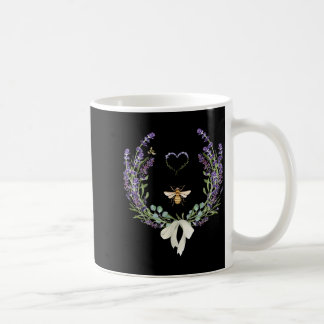 Mug Mignon Nœud Abeille Fleur de Lavande Cœur Botaniqu
