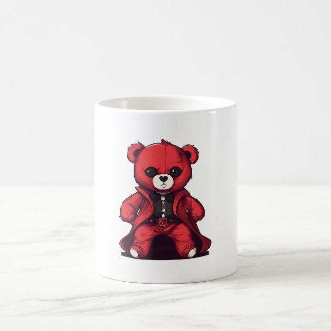 Mug Mignon ours en peluche rouge garçon (Centre)
