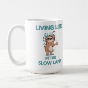 Mug mignon paresseux drôle