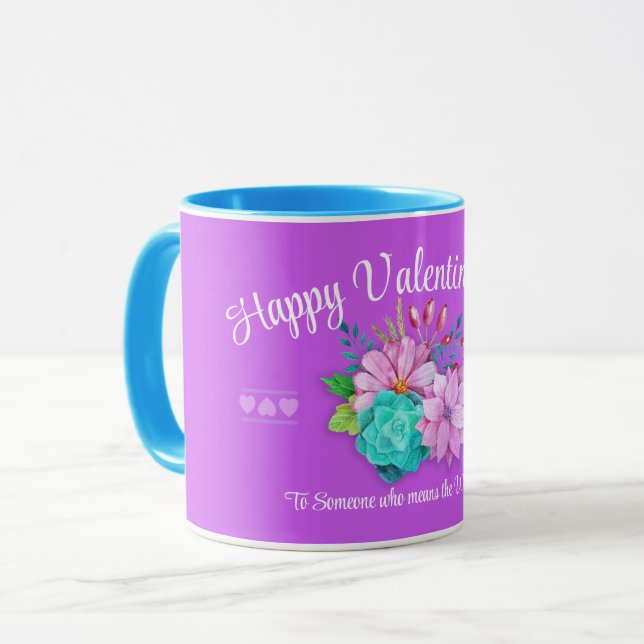 Mug mignon rose valentine (Devant gauche)