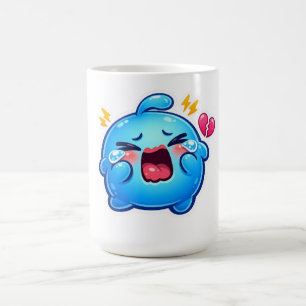 Mug Mignon Slime Kawaii Triste Bleu qui Pleure avec un