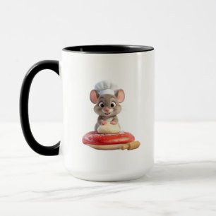 Mug Mignon Souris Boulanger de Dessin Animé 3D Maison 