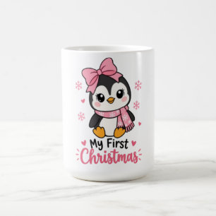 Mug mignon tee-shirt de Noël pour tout-petit manchot c