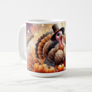 Mug Mignon Turquie pèlerin Casquette Citrouilles Corn