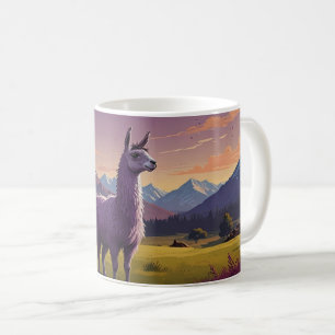 Mug mignon violet lama