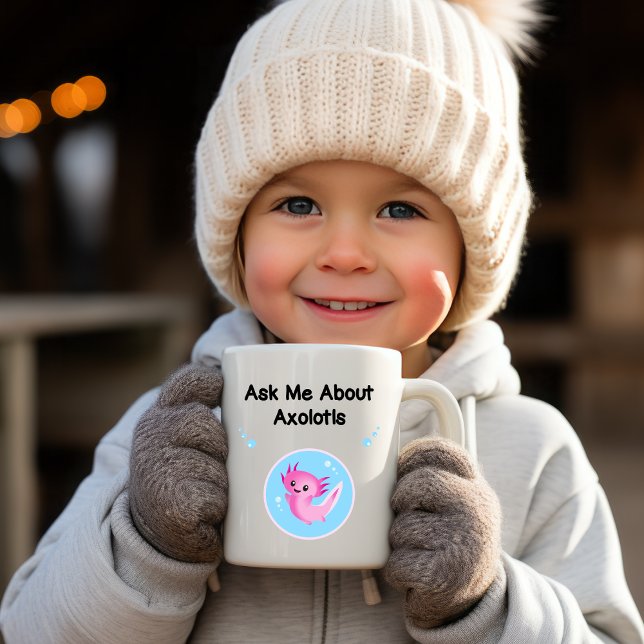 Mug mignon violet me demander Axolotls Salamander (Créateur téléchargé)