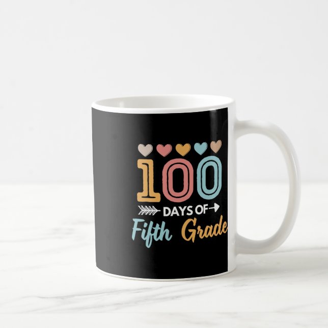 Mug Mignonne 100 Jours De 5E Année Enseignant Élèves E (Droite)