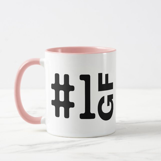Mug Mignonne #1 GF Personnalisable Numéro Un Girami Ro (Gauche)