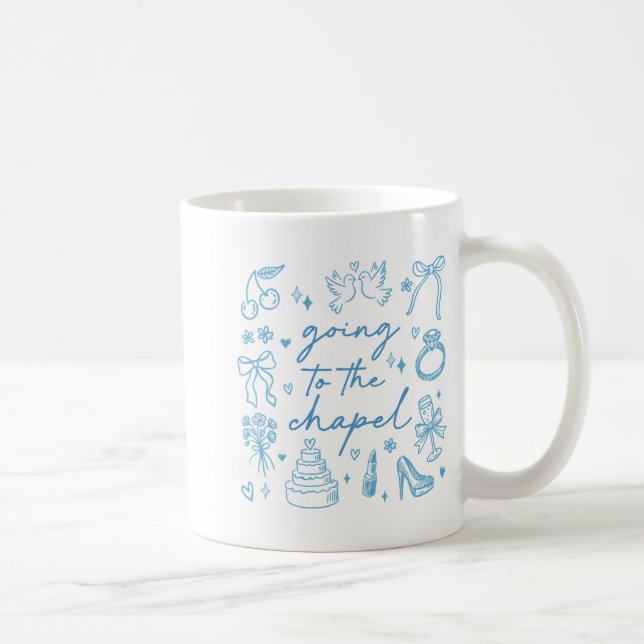 Mug Mignonne Aller À La Mariée De Chapelle Engagé Bach (Droite)