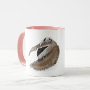 Mug Mignonne anteater et bébé "meilleure tétine jamais