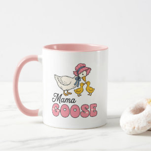Mug Mignonne art de mots d'oie maman