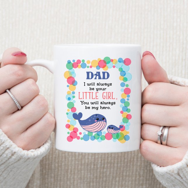 Mug Mignonne Baleine Papa Je Serai Toujours Votre Peti (Créateur téléchargé)