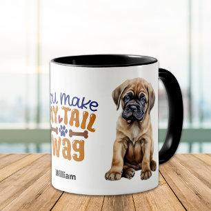 Mug Mignonne Bullmastiff Chiot Vous Faites Mon Baguett
