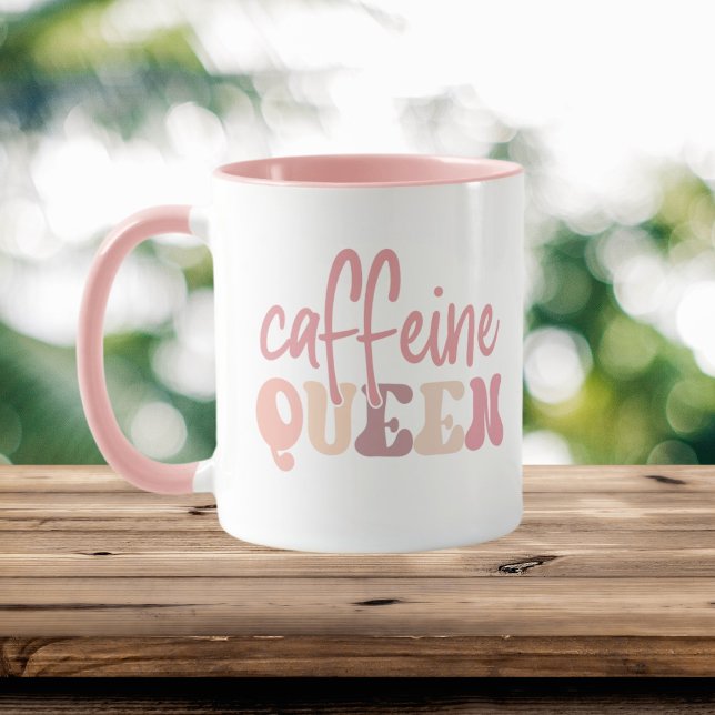 Mug mignonne caféine Queen word art (Créateur téléchargé)