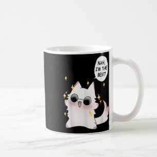 Mug Mignonne Chat Drôle Amusant Anime Mème Nah Im Le M