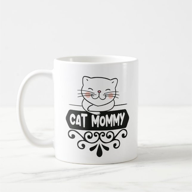 Mug Mignonne chat maman amoureux des animaux animal de (Gauche)