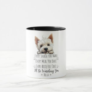 Mug Mignonne Chien Westie Drôle Personnalisé