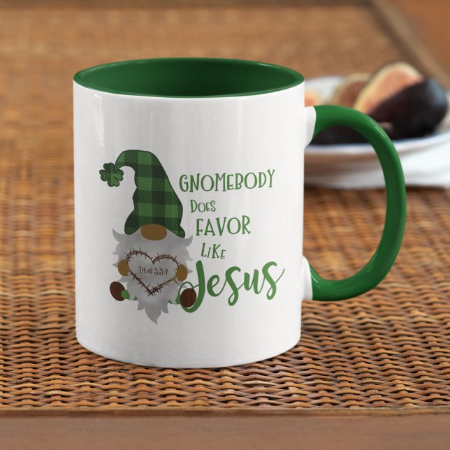 Mug Mignonne Christian Gnome St. Patrick's Day Combo v (Créateur téléchargé)