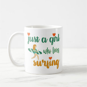 Mug Mignonne citation estivale Juste une fille qui aim