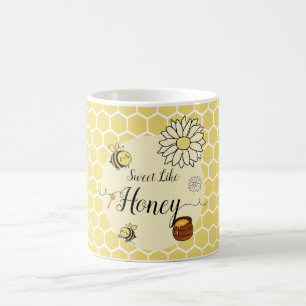 Mug Mignonne comme une petite abeille miel doux