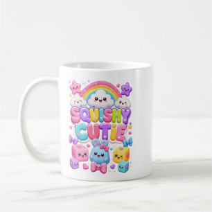 Mug Mignonne Douce Kawaii Lapins Arc-en-ciel Nuages