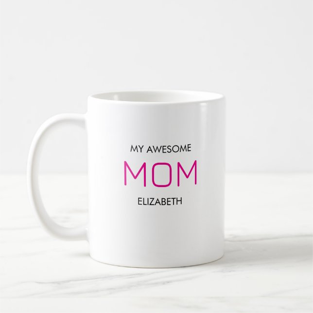 Mug Mignonne, élégante et étonnante maman blanche (Gauche)