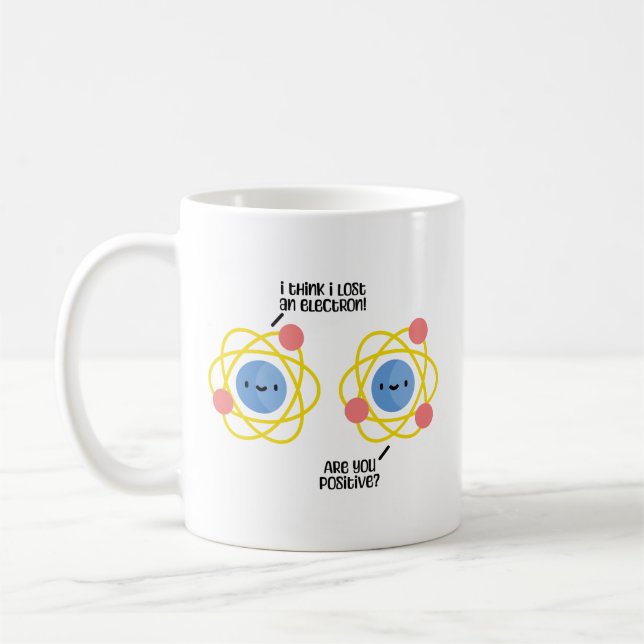 Mug Mignonne Et Drôle Atom Science Plaisanterie Pun (Gauche)