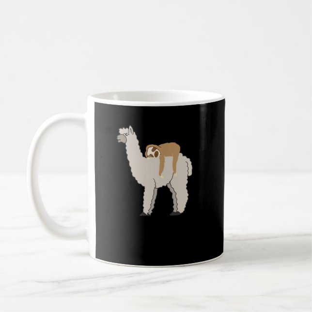 Mug Mignonne et drôle de salope dorée et de lama (Gauche)