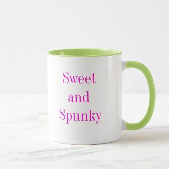 Mug Mignonne et impertinente, citation drôle et amusan (Droite)