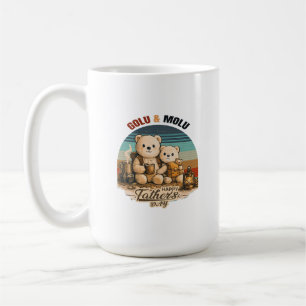 Mug Mignonne famille d'ours Golu pour la fête des père