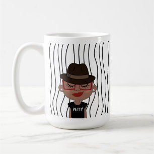 Mug Mignonne Femme Qui Soupçonne A Frappé De La Mug. C