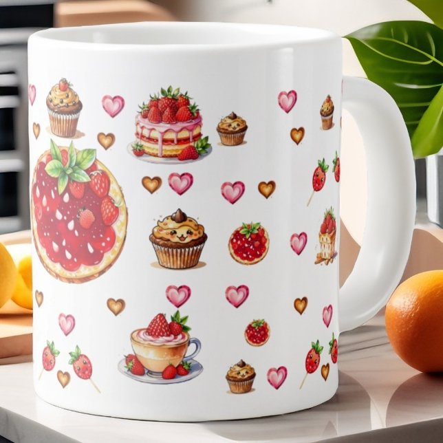 Mug 💗 mignonne fraise 🍓 🥨 (Créateur téléchargé)
