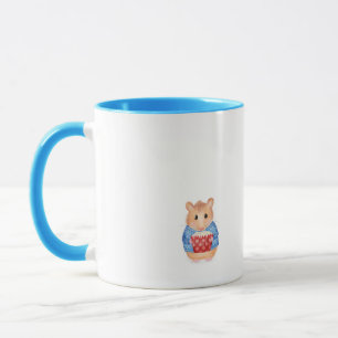 Mug Mignonne hamster avec gâteau muqueuse cadeau d'ann