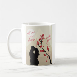 Mug Mignonne jeune couple romantique amoureux, histoir
