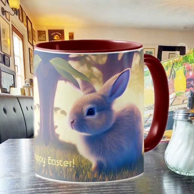 Mug Mignonne lapin de Pâques, Bonne Pâques - personnal (Créateur téléchargé)