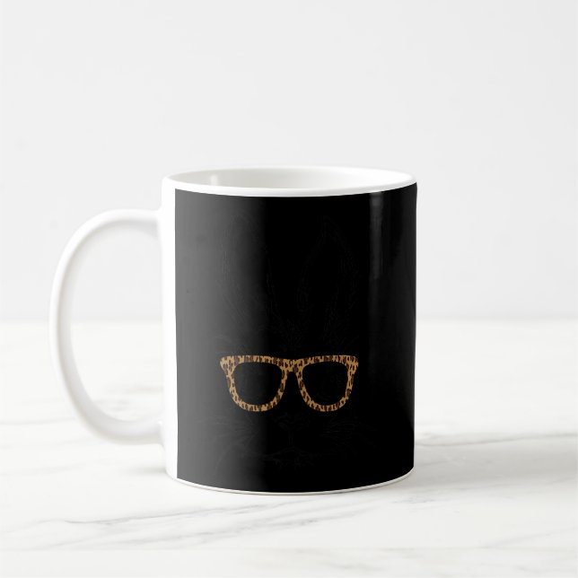 Mug Mignonne Lapin Visage Pâques tenue Joyeux Pâques J (Gauche)