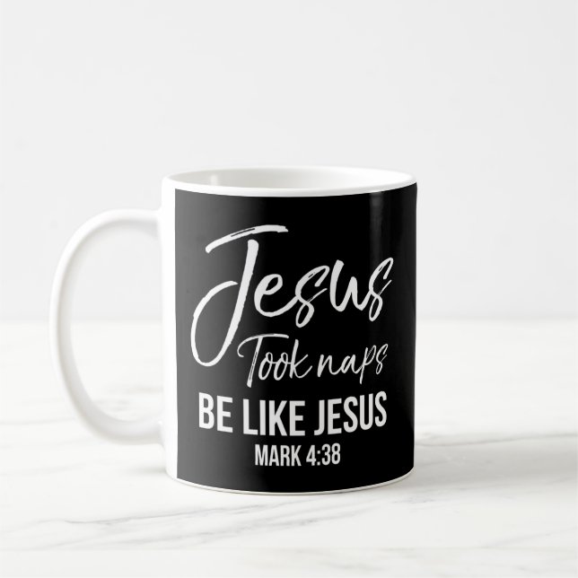 Mug Mignonne Maman chrétienne Jésus a pris des siestes (Gauche)