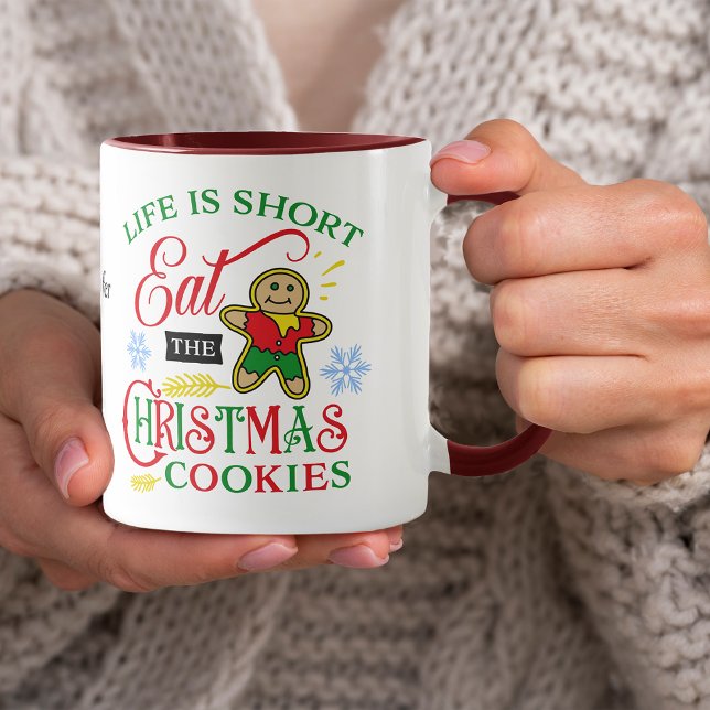 Mug Mignonne Manger les cookies de Noël (Créateur téléchargé)