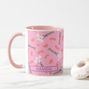 Mug Mignonne marguerite délicate minuscule bouquet mot
