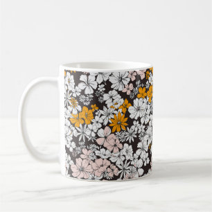 Mug Mignonne Motif Floral Simples Et Simples. Chariot 