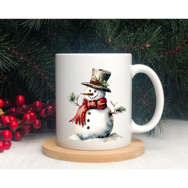 Mug Mignonne motte d'hiver Snowman (Créateur téléchargé)