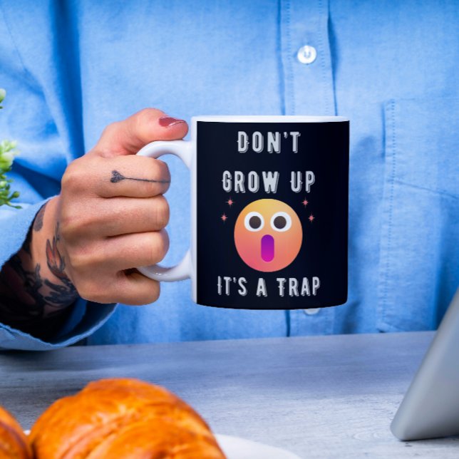 Mug Mignonne ne grandit pas, c'est un piège (Créateur téléchargé)