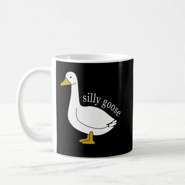 Mug Mignonne oie sotte Vilaine Noël Drôle Oie branchée (Gauche)