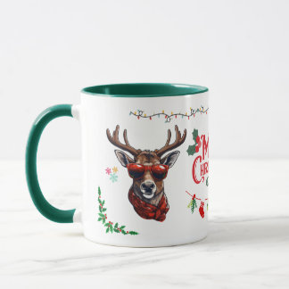 Mug Mignonne orignal de Noël Whimsical - Moose Cool