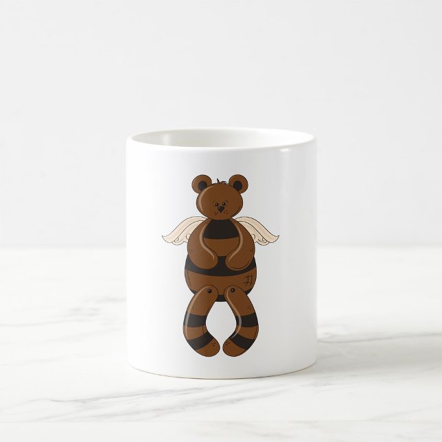 Mug Mignonne Ours en Teddy Brown avec ailes Angel (Créateur téléchargé)