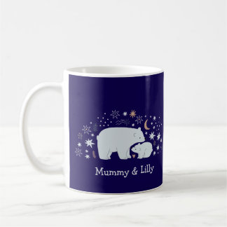 Mug Mignonne ours Maman & Bébé, Fame de jumelage perso