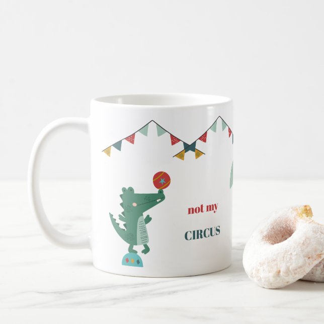 Mug Mignonne pas mon cirque pas mes singes  (Avec donut)