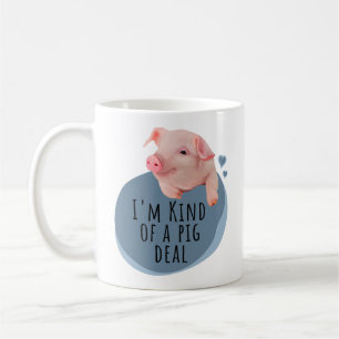 Mug Mignonne Petite Piggy - Je suis un peu un marché d