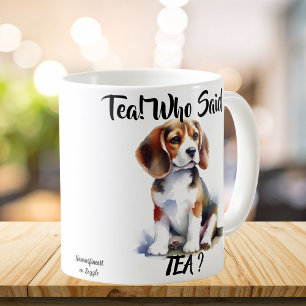 Mug Mignonne' Qui A Dit Beagle De Thé' Browns